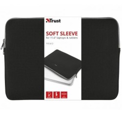 Funda Trust Primo Soft Sleeve para Portátiles- Tablets hasta 11.6'- Negra