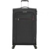 Maleta Mediana American Tourister Crosstrack Spinner Expansible 79cm- 79x46.5x30.5cm- 4 Ruedas- Gris y Rojo