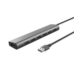 Hub USB 3.2 Gen1 Trust Halyx- 7xUSB- 1xUSB-C