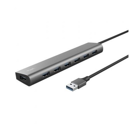 Hub USB 3.2 Gen1 Trust Halyx- 7xUSB- 1xUSB-C