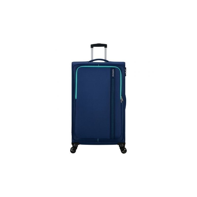 Maleta de Cabina American Tourister Sea Seeker Spinner 80cm- 80x47.5x28.5cm- 4 Ruedas- Marino Combate