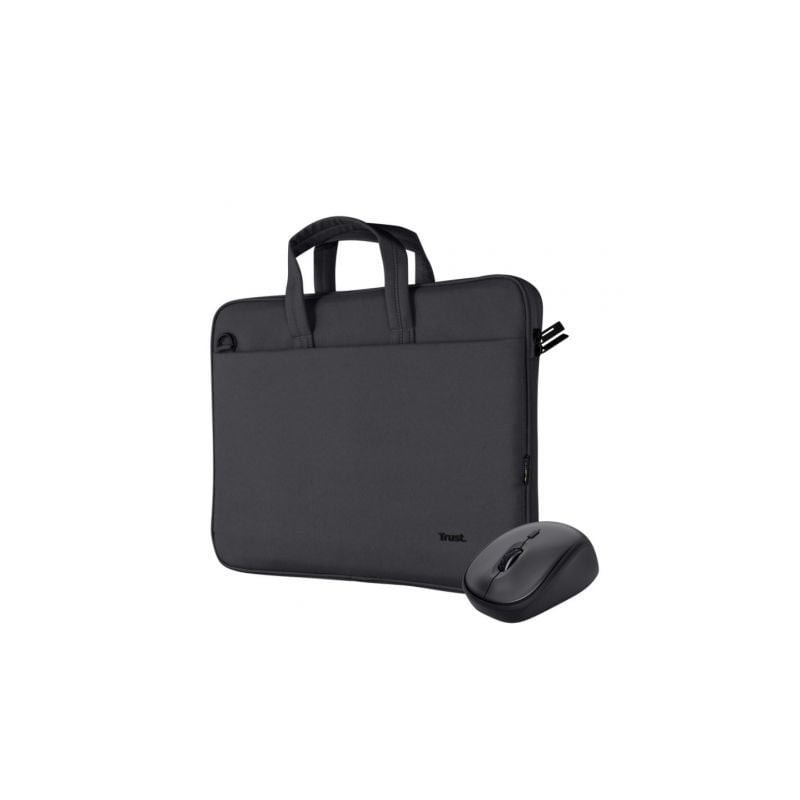 Maletín + Ratón Trust Gaming Bologna para Portátiles hasta 16'- Negro