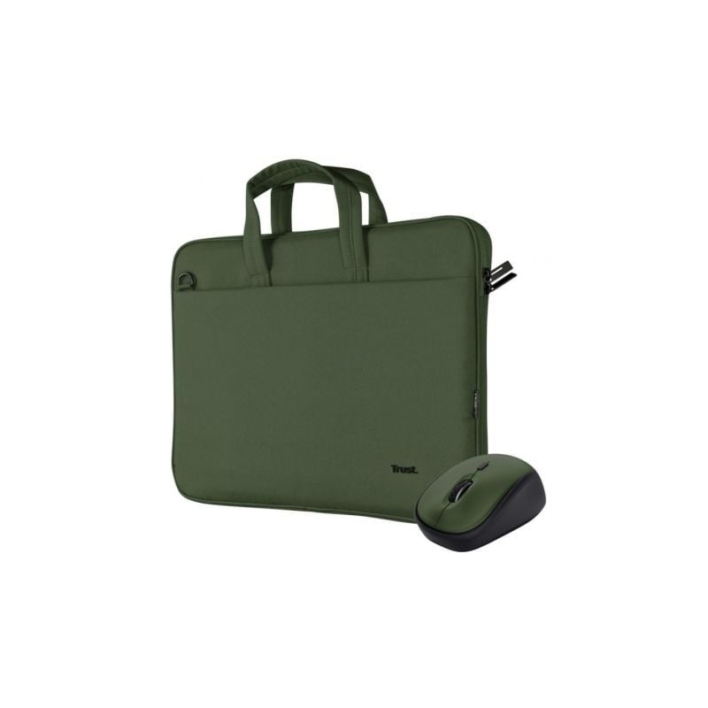 Maletín + Ratón Trust Gaming Bologna para Portátiles hasta 16'- Verde