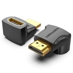 Adaptador HDMI 4K 270º Vention AINB0- HDMI Macho - HDMI Hembra- Pack 2 Uds