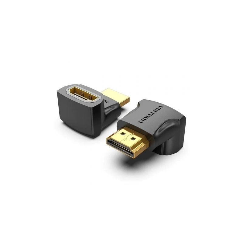 Adaptador HDMI 4K 270º Vention AINB0- HDMI Macho - HDMI Hembra- Pack 2 Uds