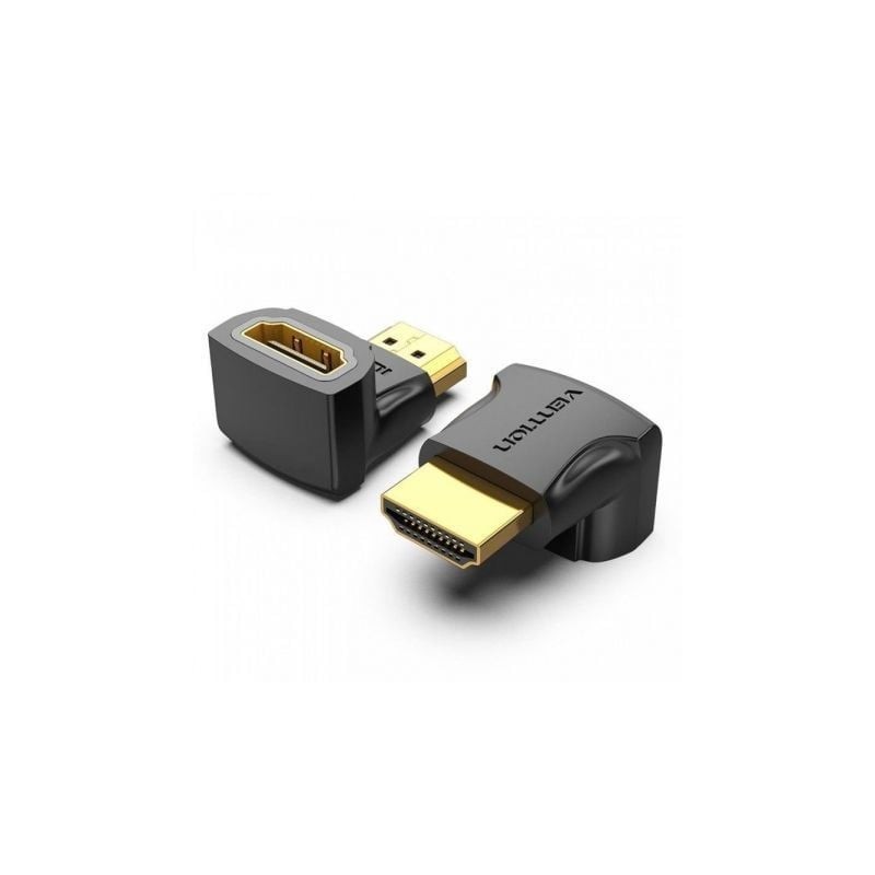 Adaptador HDMI 4K 90º Vention AIOB0-2- HDMI Macho - HDMI Hembra- Pack 2 Uds