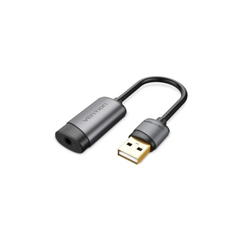 Tarjeta de Sonido Vention CDJHB- USB Macho - Jack 3.5 Hembra