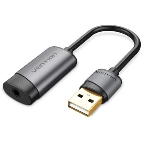 Tarjeta de Sonido Vention CDJHB- USB Macho - Jack 3.5 Hembra