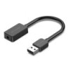 Tarjeta de Sonido Vention CDZB0- USB Macho - 1x Jack 3.5 Hembra