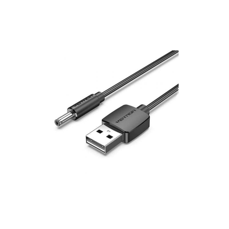 Cable Conversor USB Vention CEXBD- USB Macho - DC 5.5mm Macho- 50cm- Negro