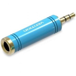 Adaptador Jack Vention VAB-S04-L- Jack 3.5 Macho - Jack 6.5 Hembra- Azul