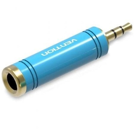 Adaptador Jack Vention VAB-S04-L- Jack 3.5 Macho - Jack 6.5 Hembra- Azul