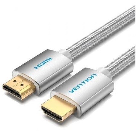 Cable HDMI 2.0 4K Vention AABIH- HDMI Macho - HDMI Macho- 2m- Plata