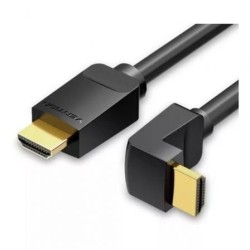 Cable HDMI 2.0 4K Acodado 90º Vention AARBH- HDMI Macho - HDMI Macho- 2m- Negro