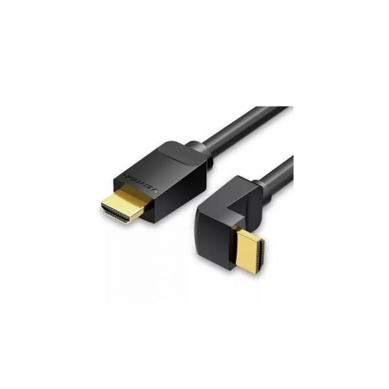Cable HDMI 2.0 4K Acodado 90º Vention AARBI- HDMI Macho - HDMI Macho- 3m- Negro