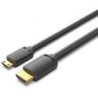 Cable HDMI 4K Vention AGHBG- HDMI Macho - Mini HDMI Macho- 1.5m- Negro