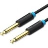 Cable Mono Vention BAABG- Jack 6.5 Macho - Jack 6.5 Macho- 1.5m- Negro