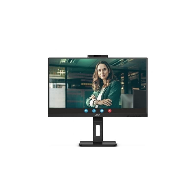 Monitor Profesional AOC 24P3CW 23.8'- Full HD- Webcam- Multimedia- Regulable en altura- Negro
