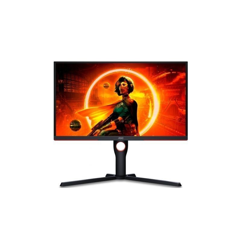 Monitor Gaming AOC 25G3ZM-BK 24.5'- Full HD- 0.5ms- 240Hz- VA- Regulable en altura- Negro y Rojo