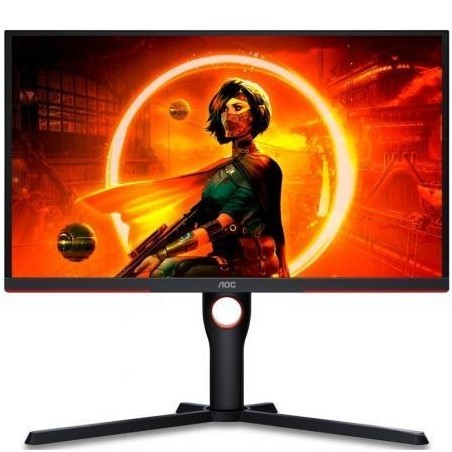 Monitor Gaming AOC 25G3ZM-BK 24.5'- Full HD- 0.5ms- 240Hz- VA- Regulable en altura- Negro y Rojo