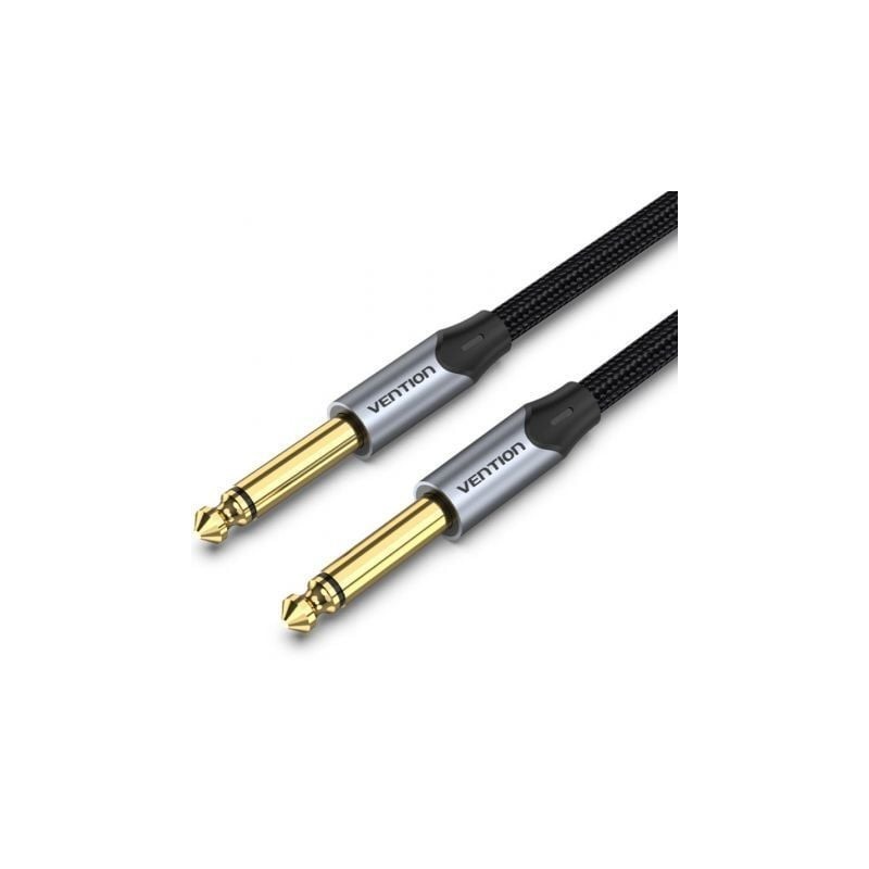 Cable Estéreo Vention BASHG- Jack 6.5 Macho - Jack 6.5 Macho- 1.5m- Gris