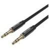 Cable Estéreo Vention BAWBF- Jack 3.5 Macho - Jack 3.5 Macho- 1m- Negro