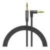 Cable Audio Vention BAZBH- Jack 3.5 Macho - Jack 3.5 Macho- 2m- Negro