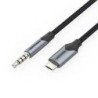 Cable Audio Vention BDGBG- MicroUSB Macho - Jack 3.5 Macho- 1.5m- Negro