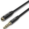 Cable Estéreo Vention BHCBD- Jack 3.5 Macho - Jack 3.5 Hembra- 50cm- Negro