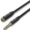Cable Estéreo Vention BHCBI- Jack 3.5 Macho - Jack 3.5 Hembra- 3m- Negro