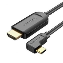 Cable Conversor HDMI 1.4 4K Vention CGVBG- USB Tipo-C Macho - HDMI Macho- 1.5m- Negro