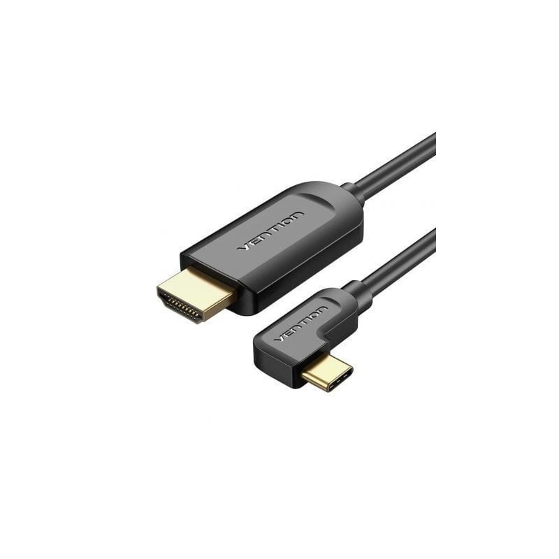 Cable Conversor HDMI 1.4 4K Vention CGVBG- USB Tipo-C Macho - HDMI Macho- 1.5m- Negro
