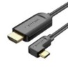 Cable Conversor HDMI 1.4 4K Vention CGVBG- USB Tipo-C Macho - HDMI Macho- 1.5m- Negro