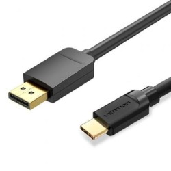 Cable Conversor Vention CGYBH- USB Tipo-C Macho - DisplayPort Macho- 2m- Negro