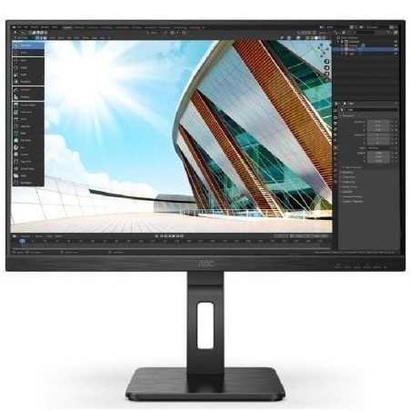 Monitor Profesional AOC 27P2Q 27'- Full HD- Multimedia- Regulable en altura- Negro
