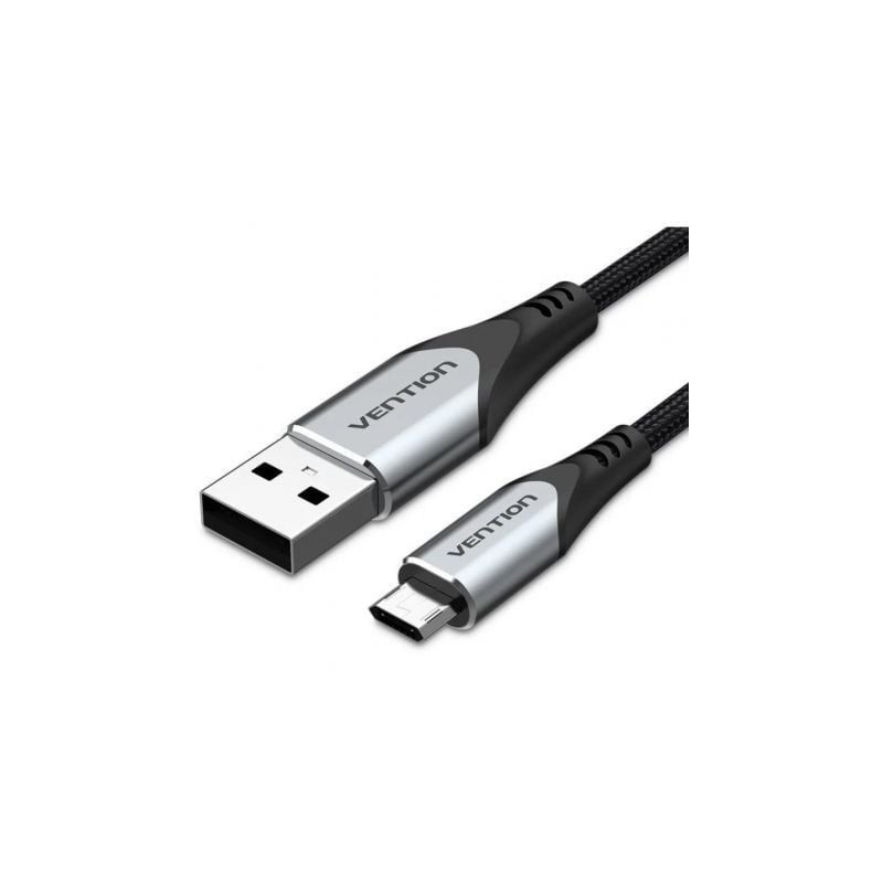 Cable USB 2.0 Vention COCHG- USB Macho - MicroUSB Macho- 480Mbps- 1.5m- Negro
