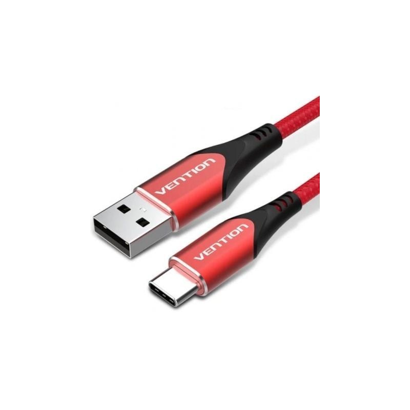 Cable USB 2.0 Tipo-C Vention CODRG- USB Tipo-C Macho - USB Macho- 480Mbps- 1.5m- Rojo