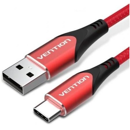 Cable USB 2.0 Tipo-C Vention CODRG- USB Tipo-C Macho - USB Macho- 480Mbps- 1.5m- Rojo