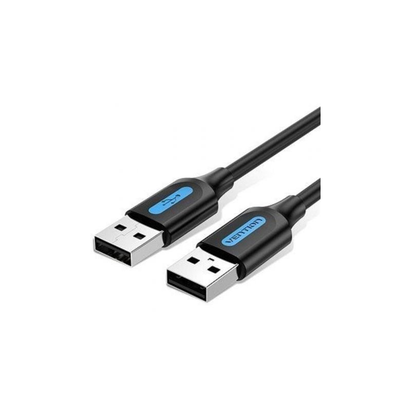 Cable USB 2.0 Vention COJBF- USB Macho - USB Macho- 480Mbps- 1m- Negro