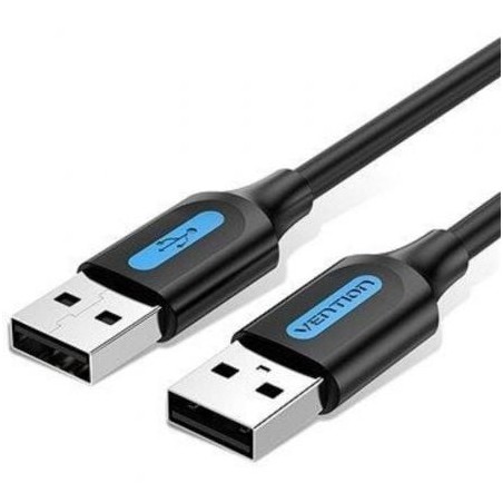 Cable USB 2.0 Vention COJBF- USB Macho - USB Macho- 480Mbps- 1m- Negro