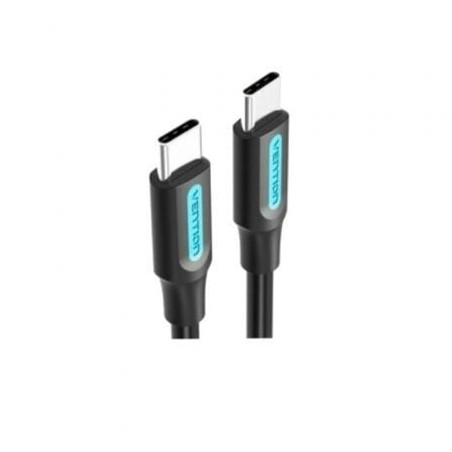 Cable USB 2.0 Tipo-C Vention COSBF- USB Tipo-C Macho - USB Tipo-C Macho- Hasta 60W- 480Mbps- 1m- Negro