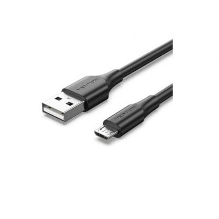 Cable USB 2.0 Vention CTIBC- USB Macho - MicroUSB Macho- Hasta 60W- 480Mbps- 25cm- Negro