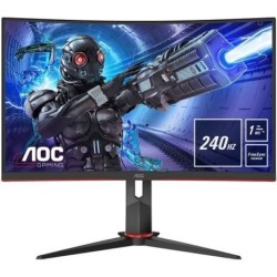Monitor Gaming Curvo AOC C32G2ZE 31.5'- Full HD- 1ms- 240Hz- VA- Negro