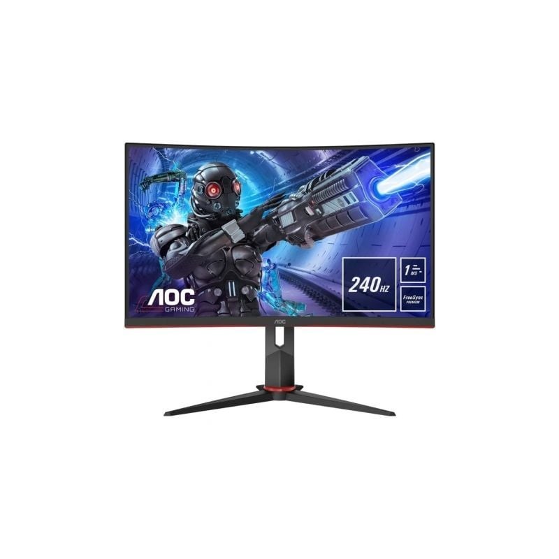 Monitor Gaming Curvo AOC C32G2ZE 31.5'- Full HD- 1ms- 240Hz- VA- Negro
