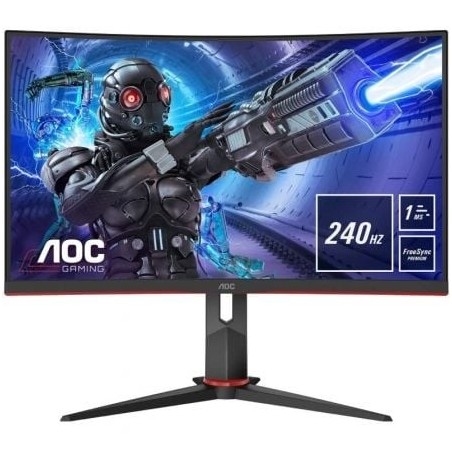 Monitor Gaming Curvo AOC C32G2ZE 31.5'- Full HD- 1ms- 240Hz- VA- Negro