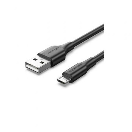 Cable USB 2.0 Vention CTIBH- USB Macho - MicroUSB Macho- Hasta 60W- 480Mbps- 2m- Negro