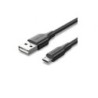 Cable USB 2.0 Vention CTIBH- USB Macho - MicroUSB Macho- Hasta 60W- 480Mbps- 2m- Negro