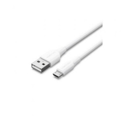 Cable USB 2.0 Vention CTIWF- USB Macho - MicroUSB Macho- Hasta 60W- 480Mbps- 1m- Blanco