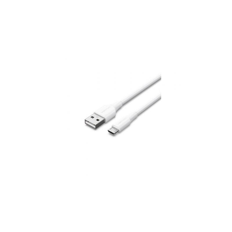 Cable USB 2.0 Vention CTIWI- USB Macho - MicroUSB Macho- Hasta 60W- 480Mbps- 3m- Blanco