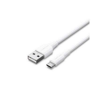 Cable USB 2.0 Vention CTIWI- USB Macho - MicroUSB Macho- Hasta 60W- 480Mbps- 3m- Blanco